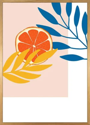 Illustration Drooping Leaves Art Poster