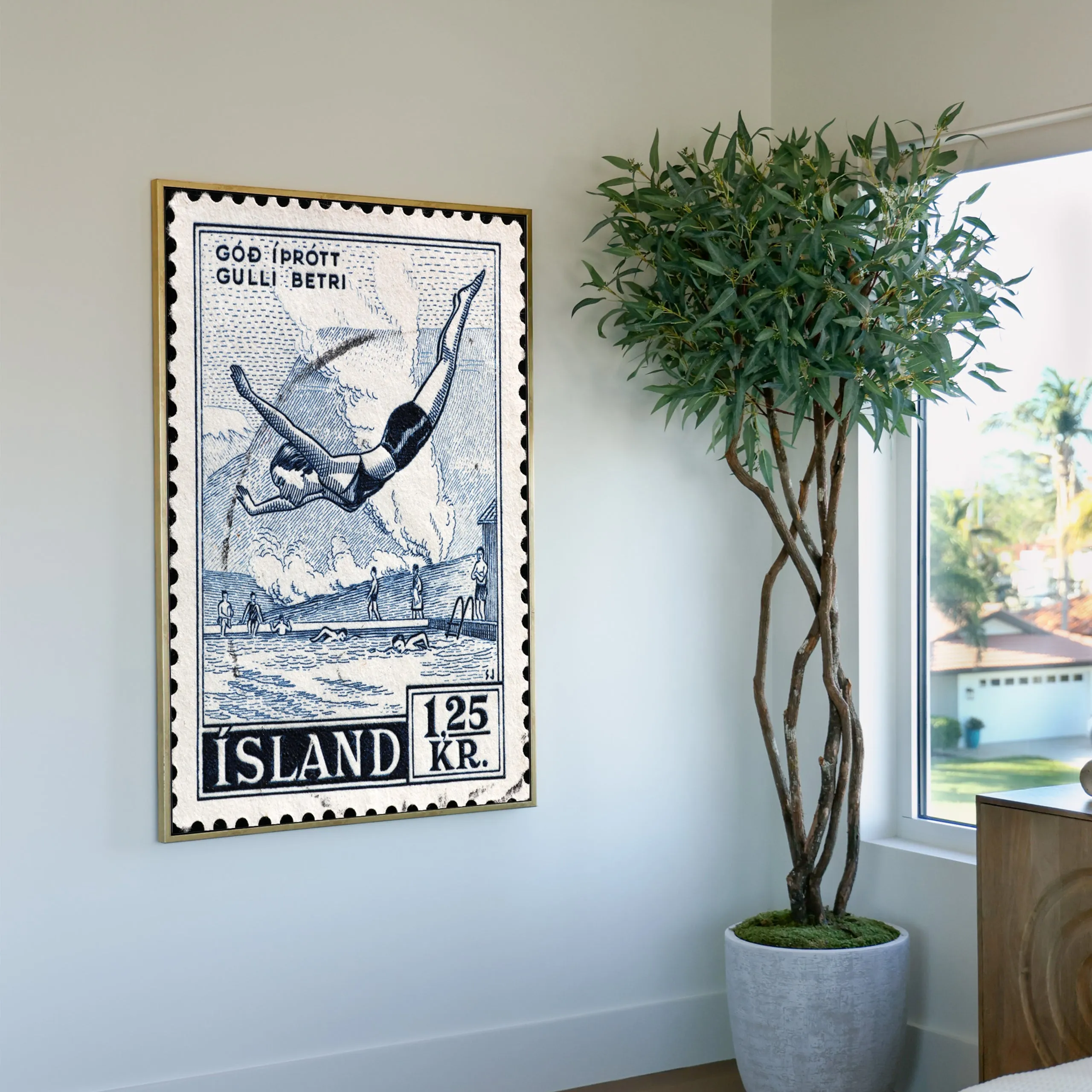 Indonesian Stamp 1 Custom Art
