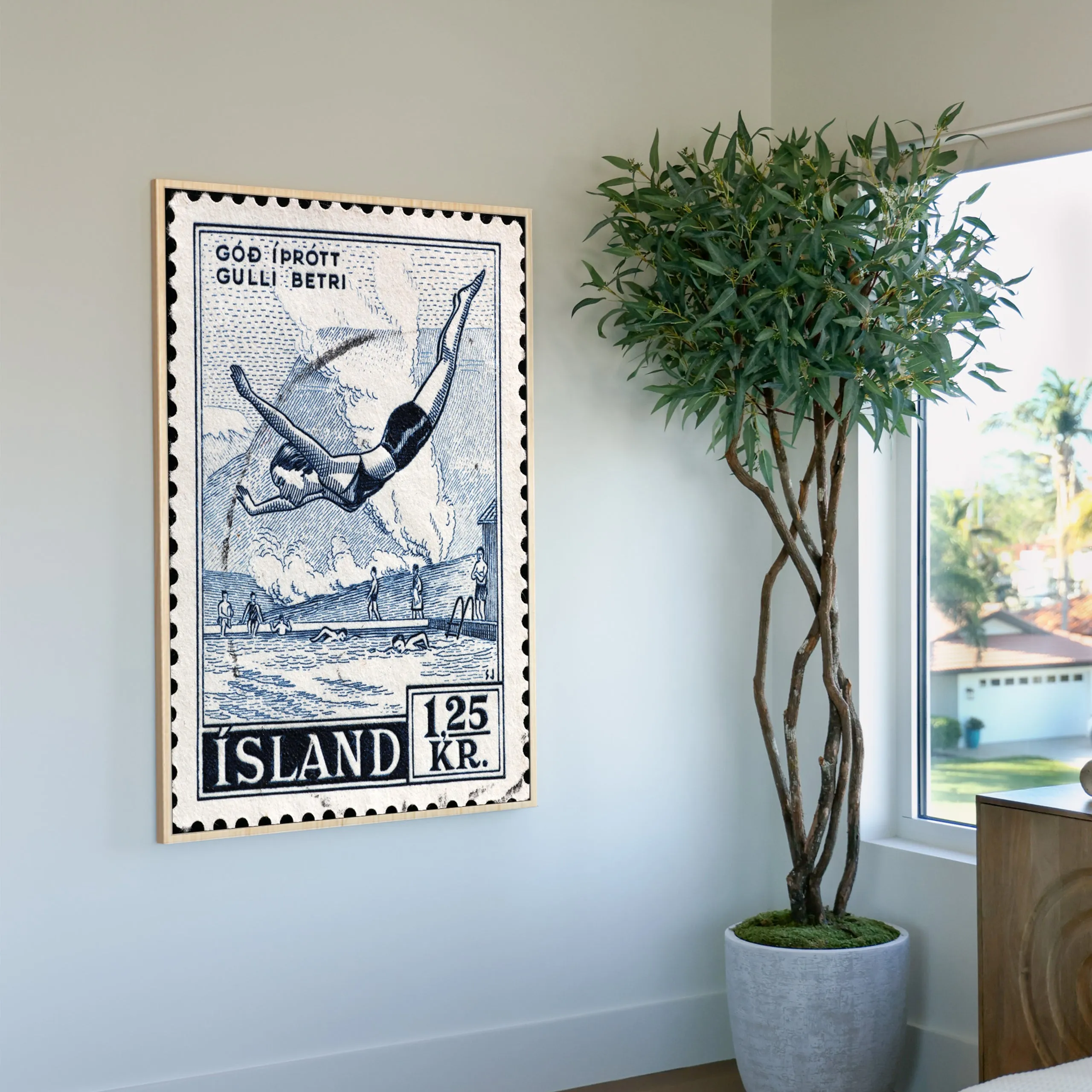 Indonesian Stamp 1 Custom Art