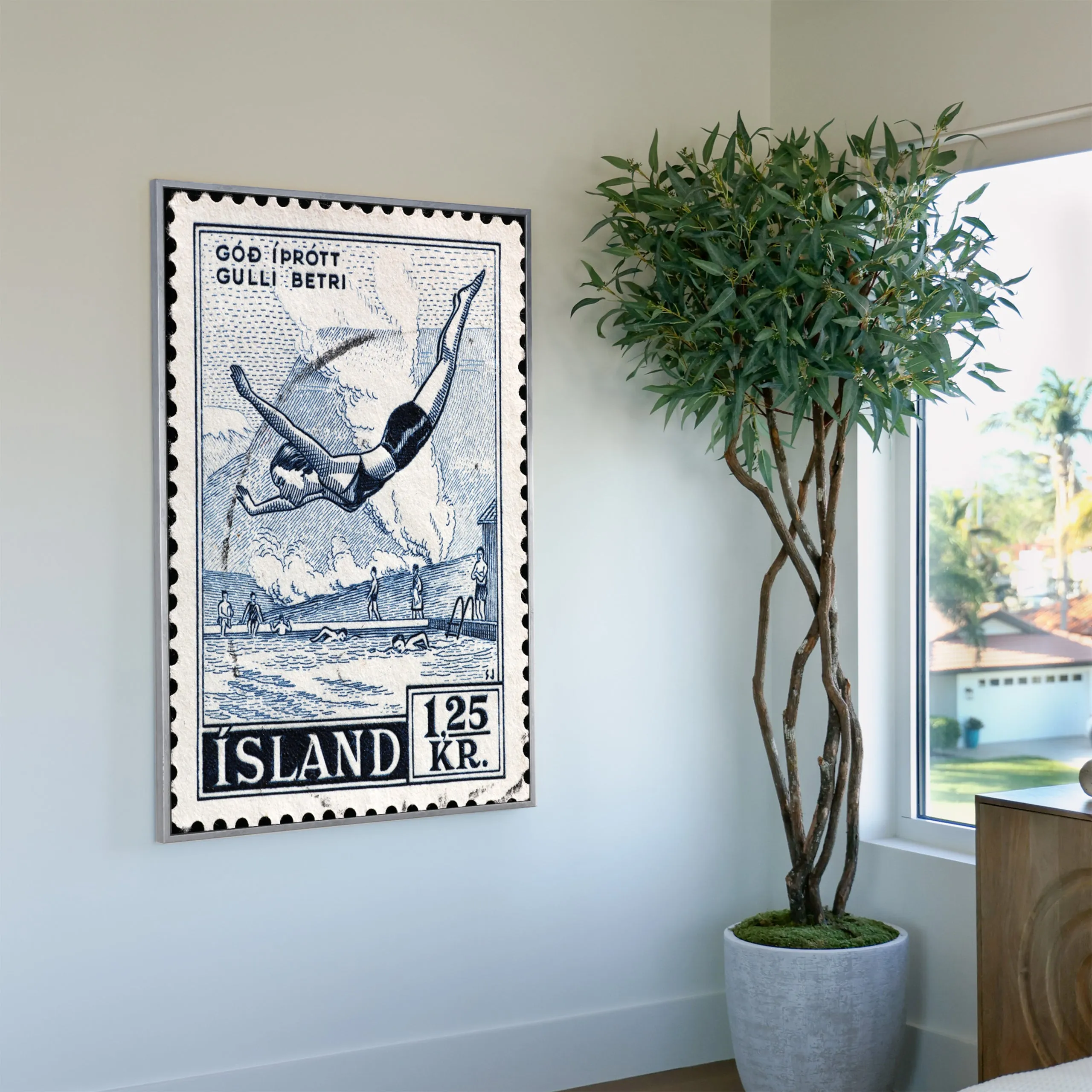 Indonesian Stamp 1 Custom Art