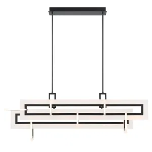 Inizio 55 in. LED Chandelier black Finish