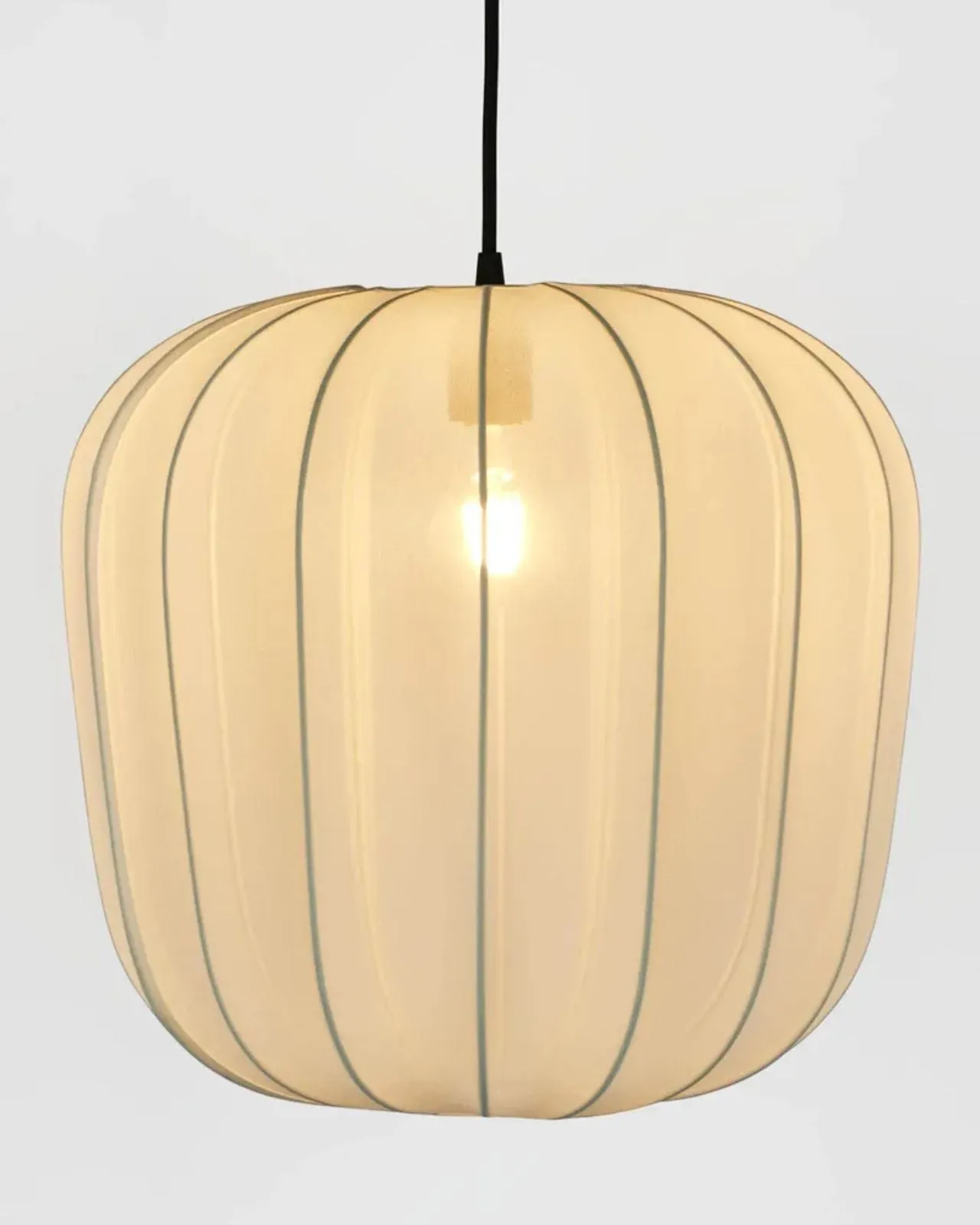 Ivory Chiffon Lantern Pendant