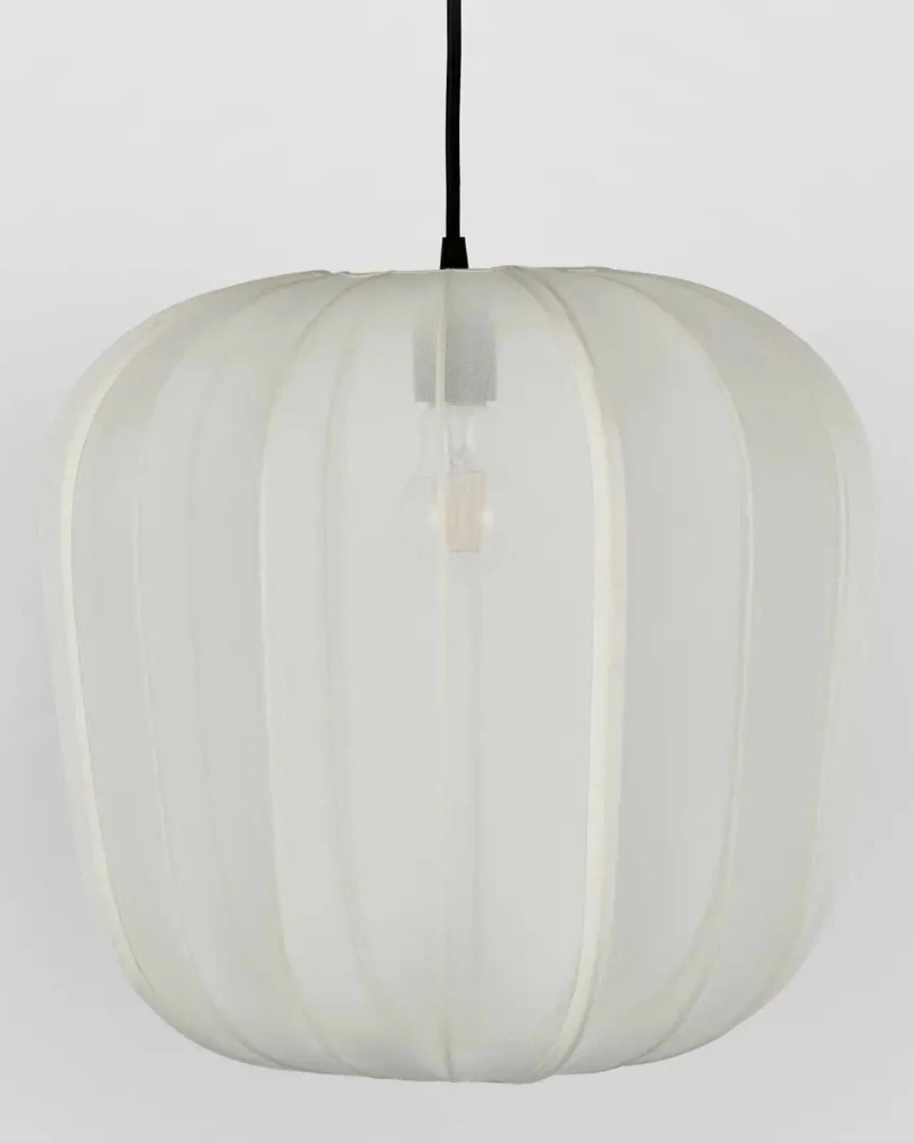 Ivory Chiffon Lantern Pendant