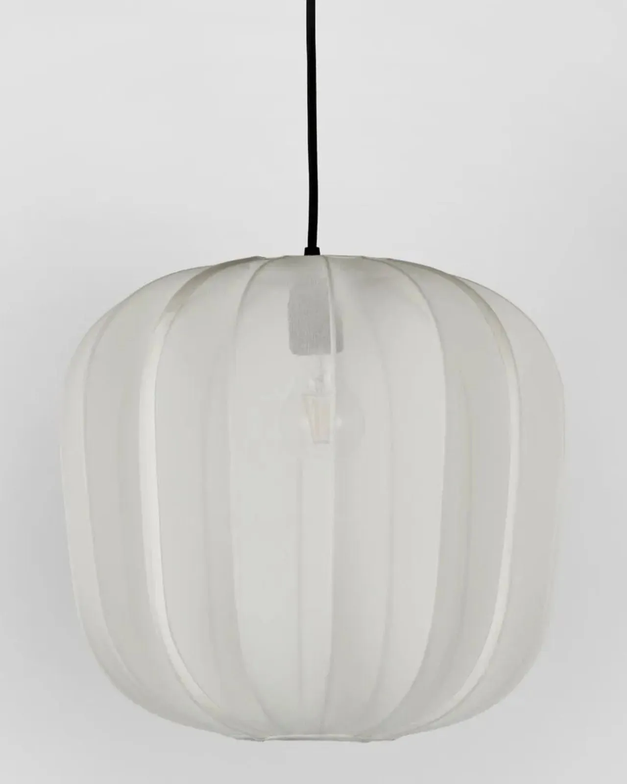 Ivory Chiffon Lantern Pendant