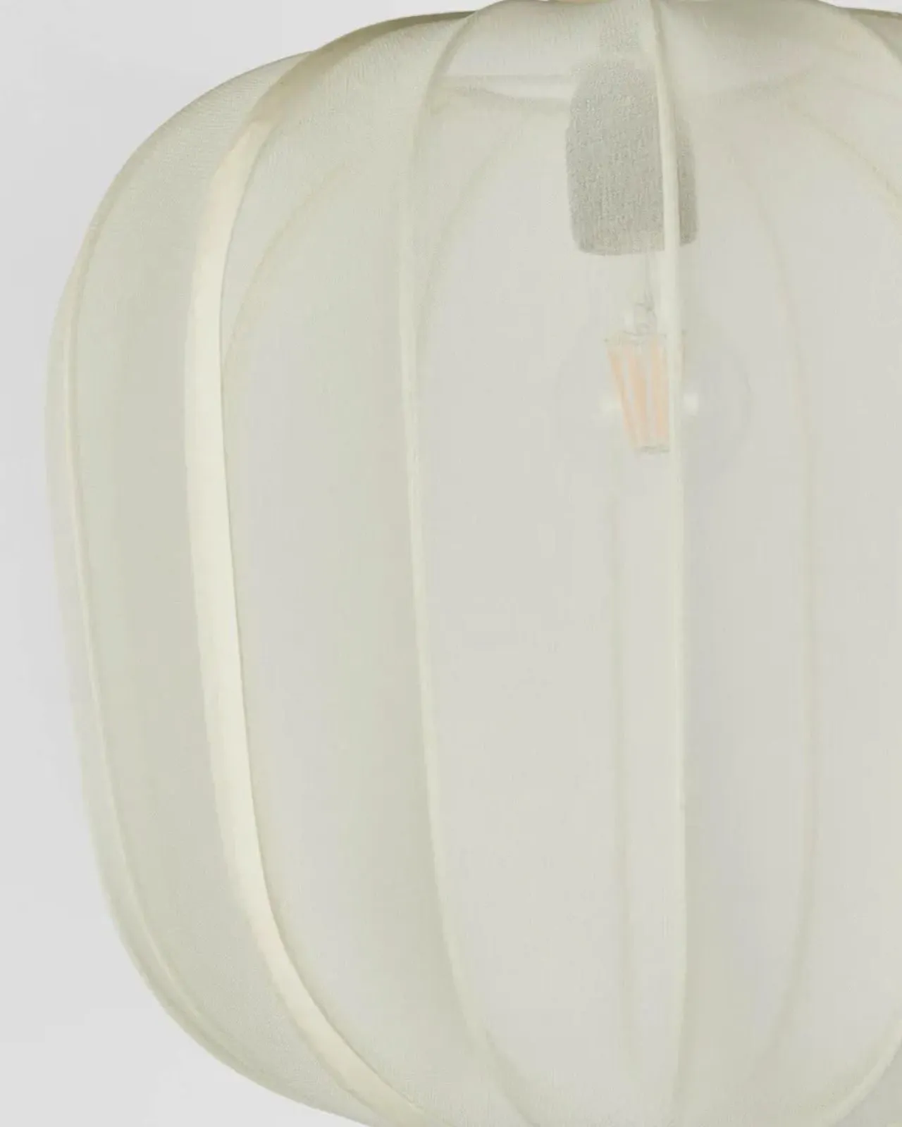 Ivory Chiffon Lantern Pendant