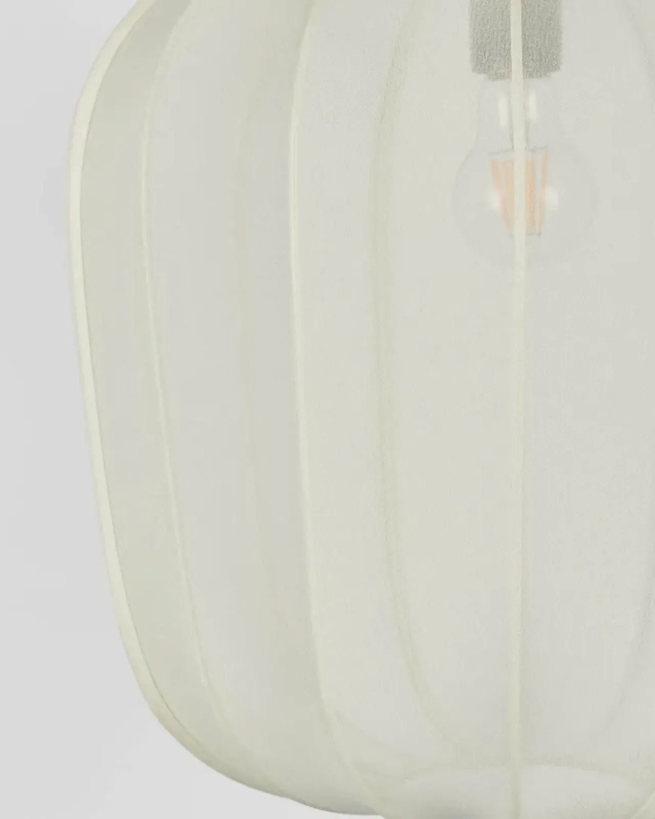 Ivory Chiffon Lantern Pendant