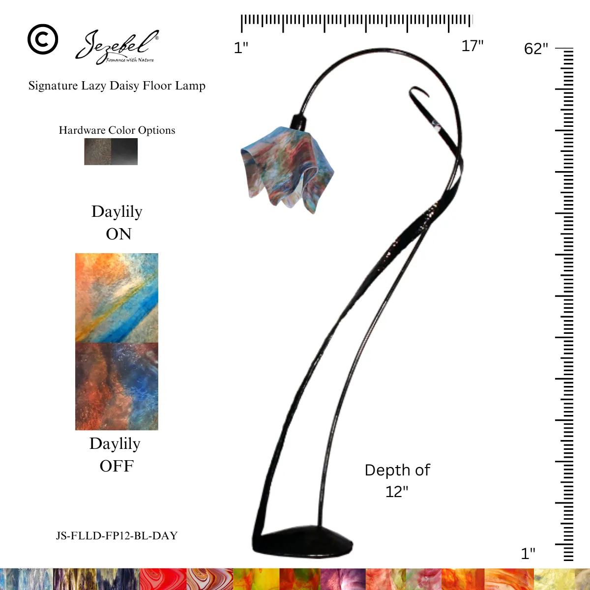 Jezebel® Flame Lazy Daisy Floor Lamp