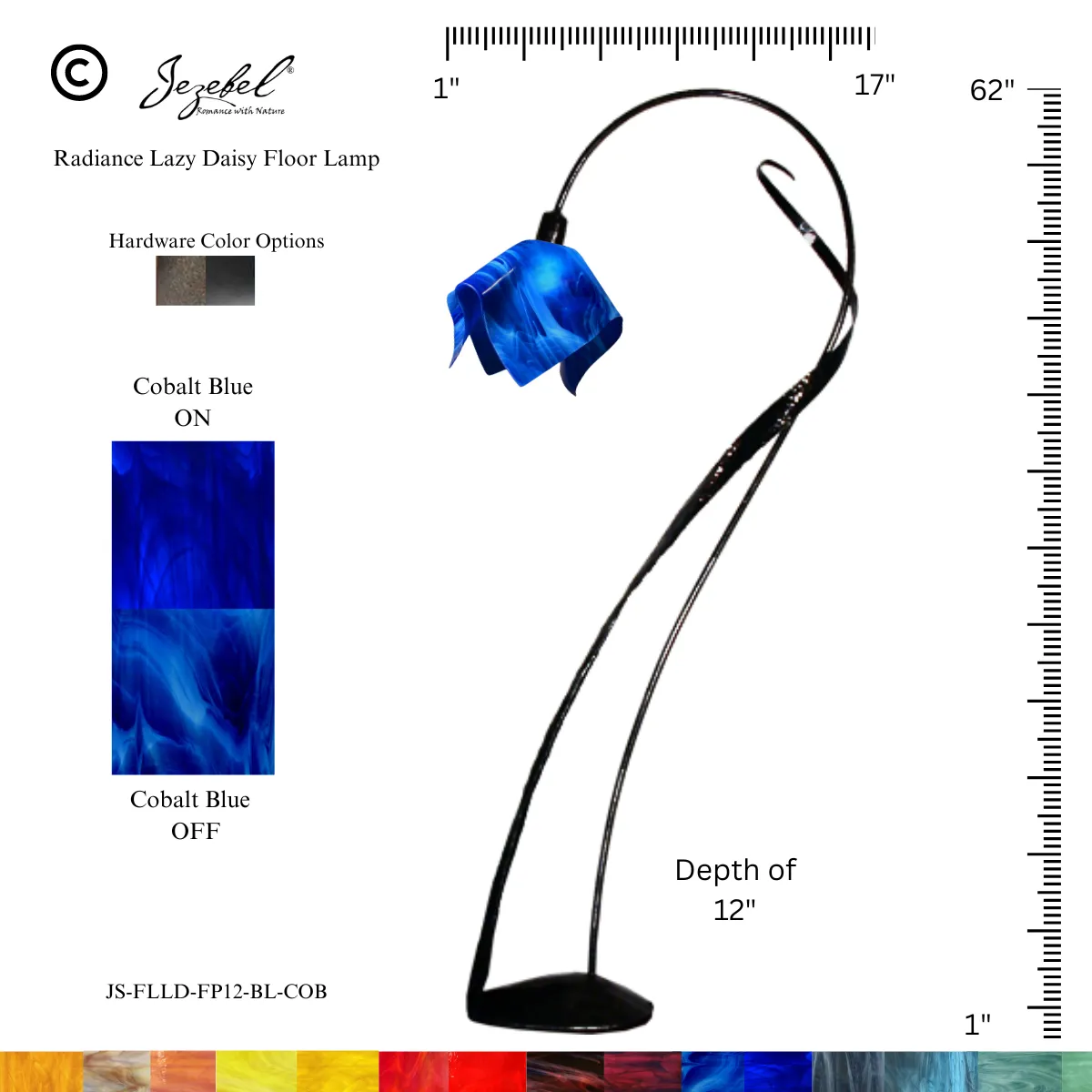 Jezebel® Flame Lazy Daisy Floor Lamp