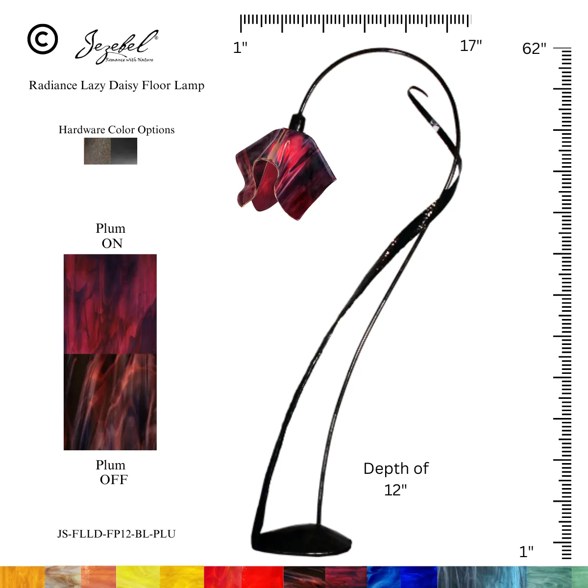 Jezebel® Flame Lazy Daisy Floor Lamp