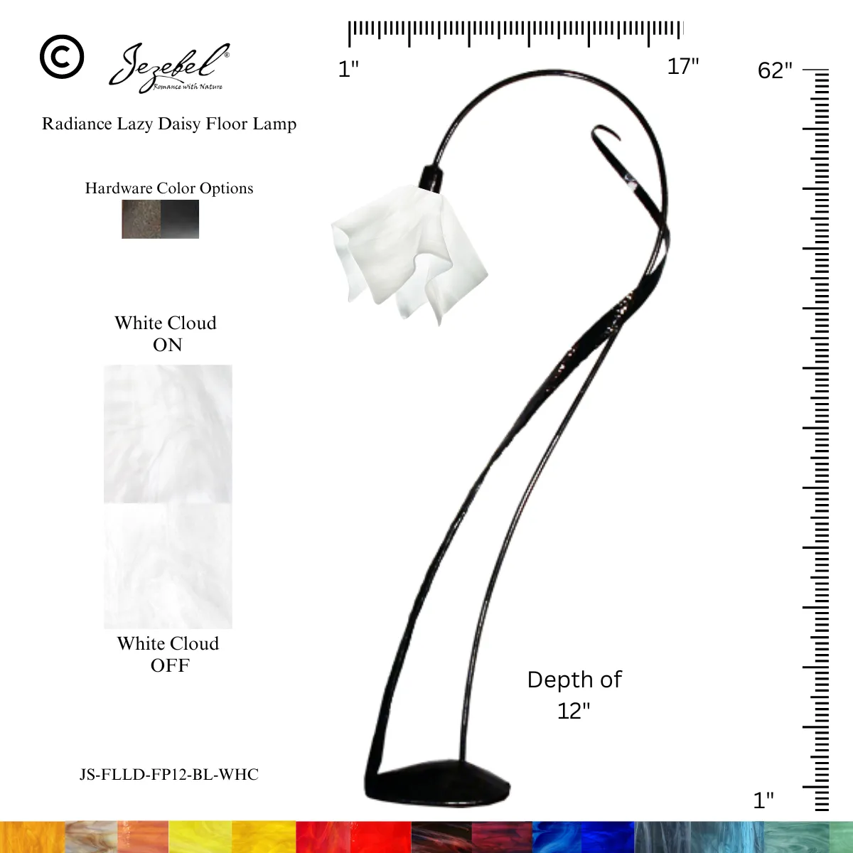 Jezebel® Flame Lazy Daisy Floor Lamp