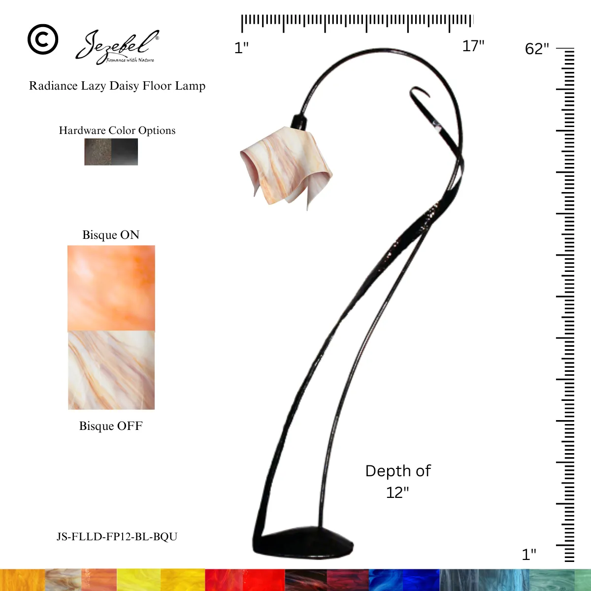 Jezebel® Flame Lazy Daisy Floor Lamp