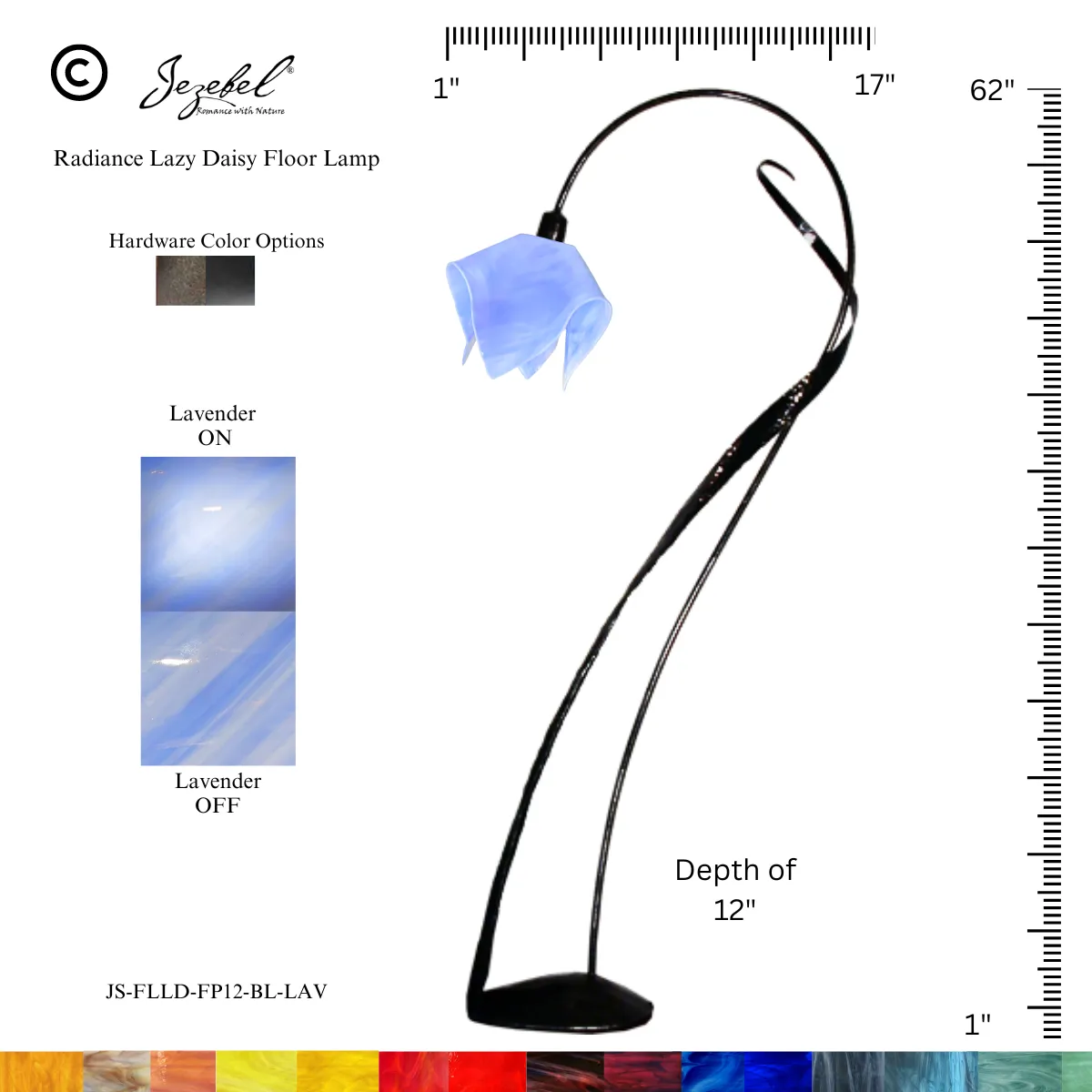 Jezebel® Flame Lazy Daisy Floor Lamp