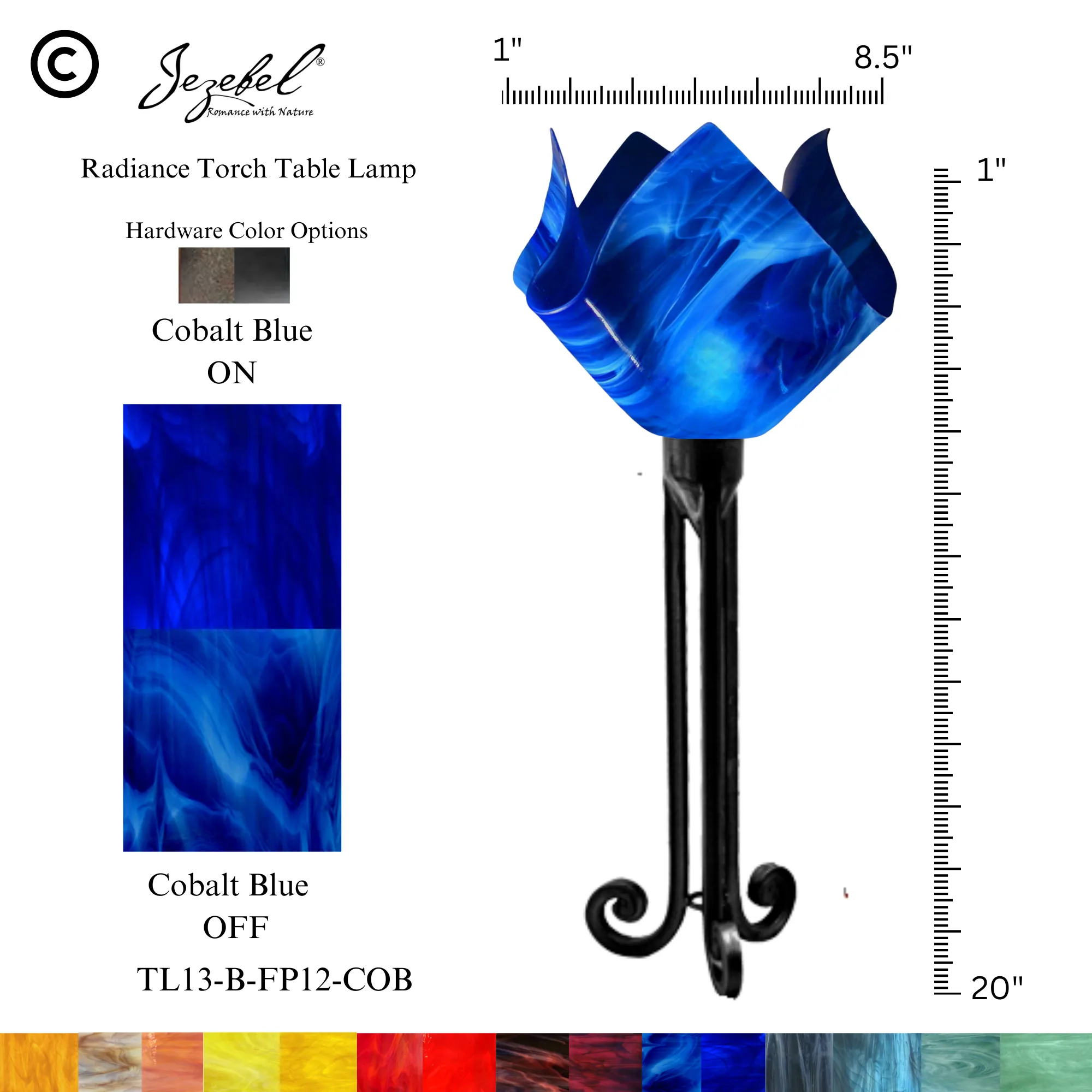 Jezebel® Flame Torch Table Lamp