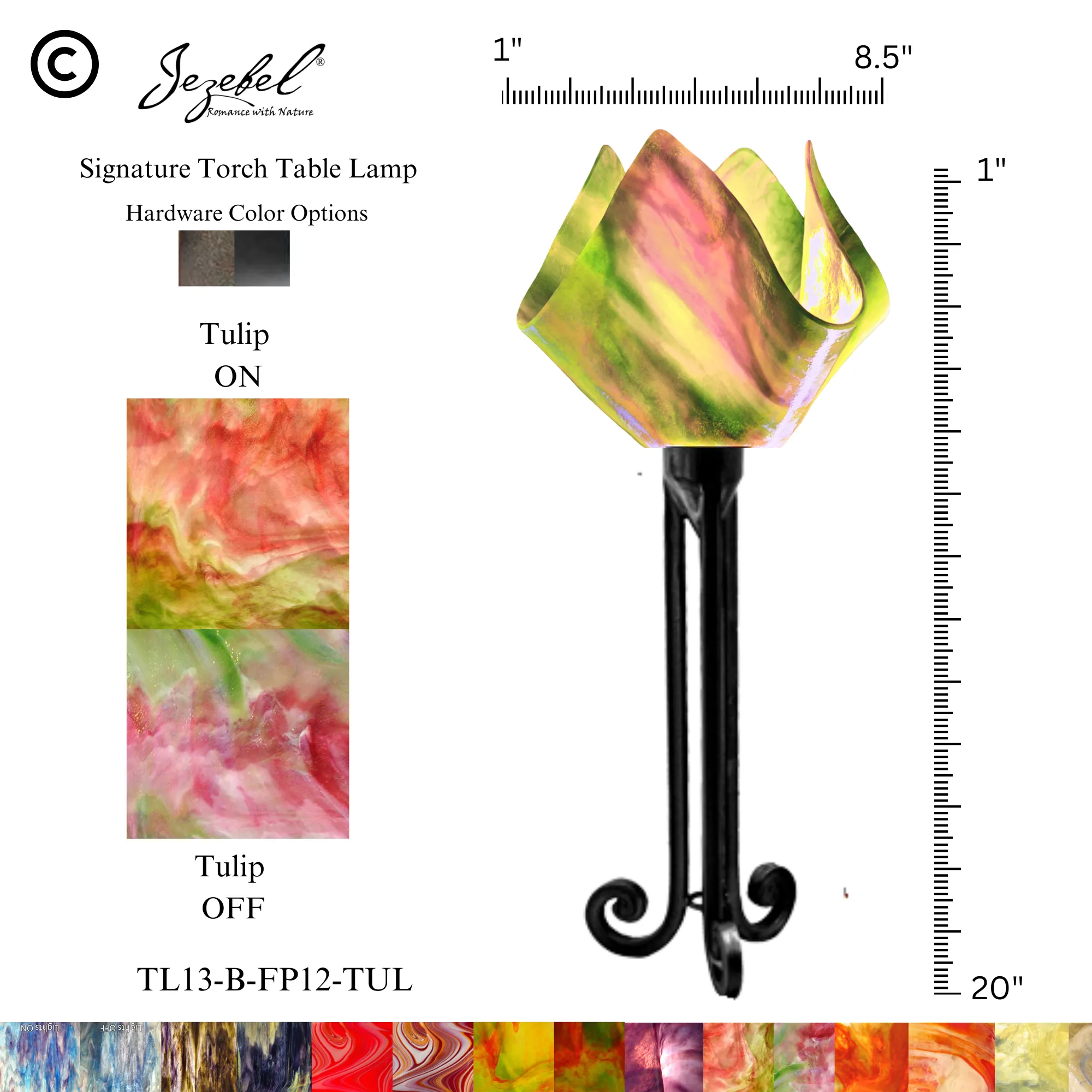 Jezebel® Flame Torch Table Lamp