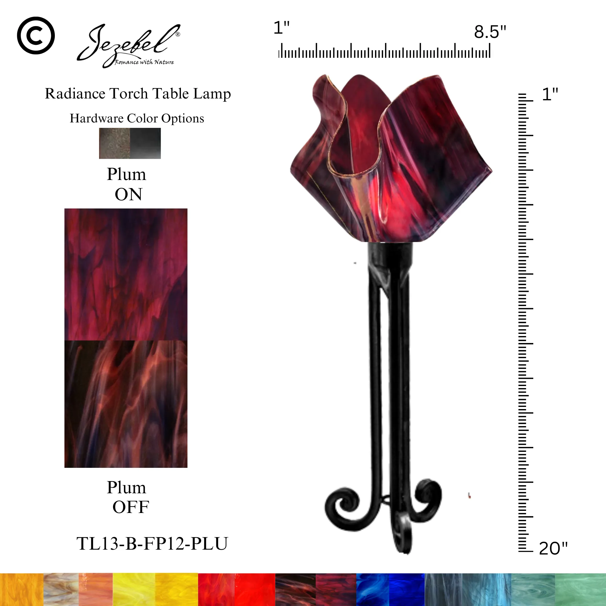 Jezebel® Flame Torch Table Lamp