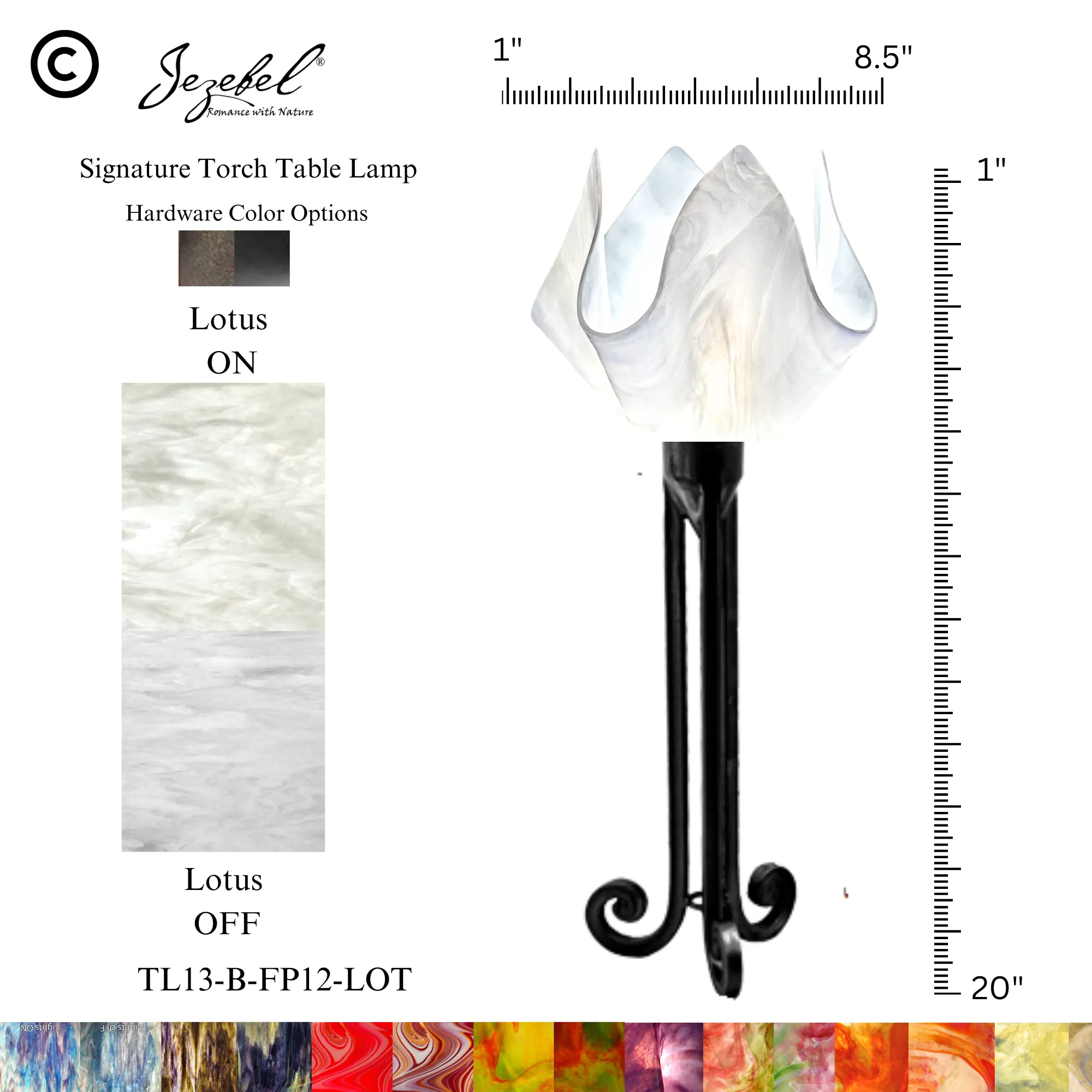 Jezebel® Flame Torch Table Lamp