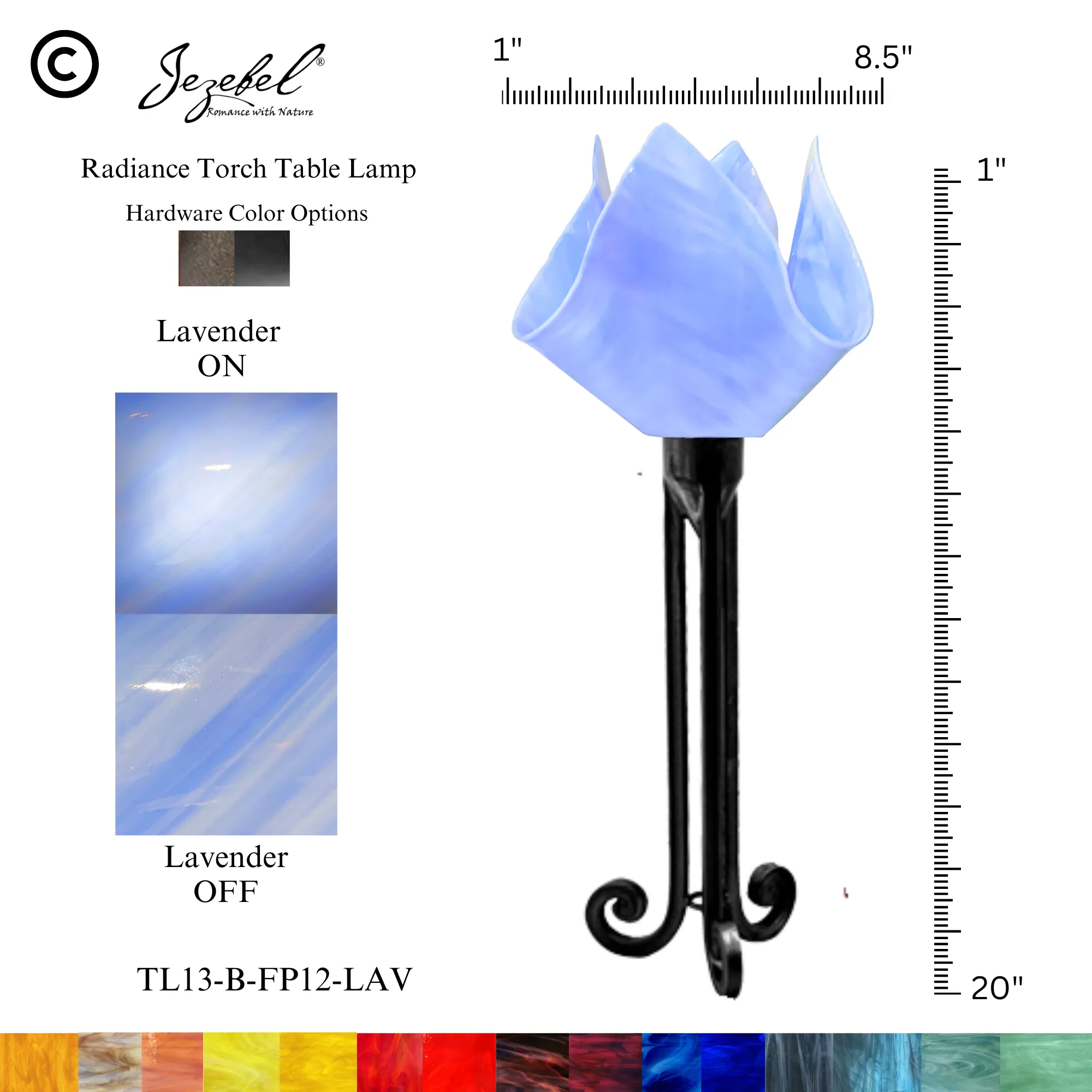 Jezebel® Flame Torch Table Lamp