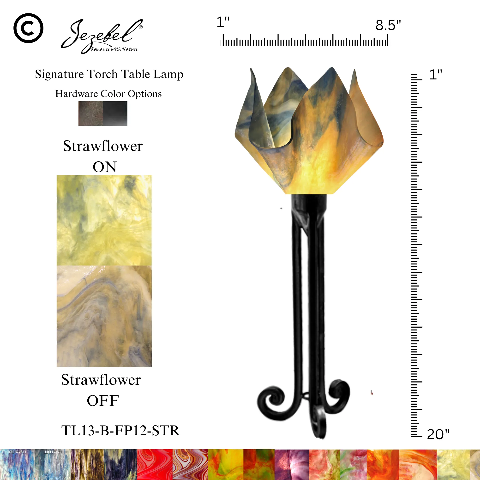 Jezebel® Flame Torch Table Lamp