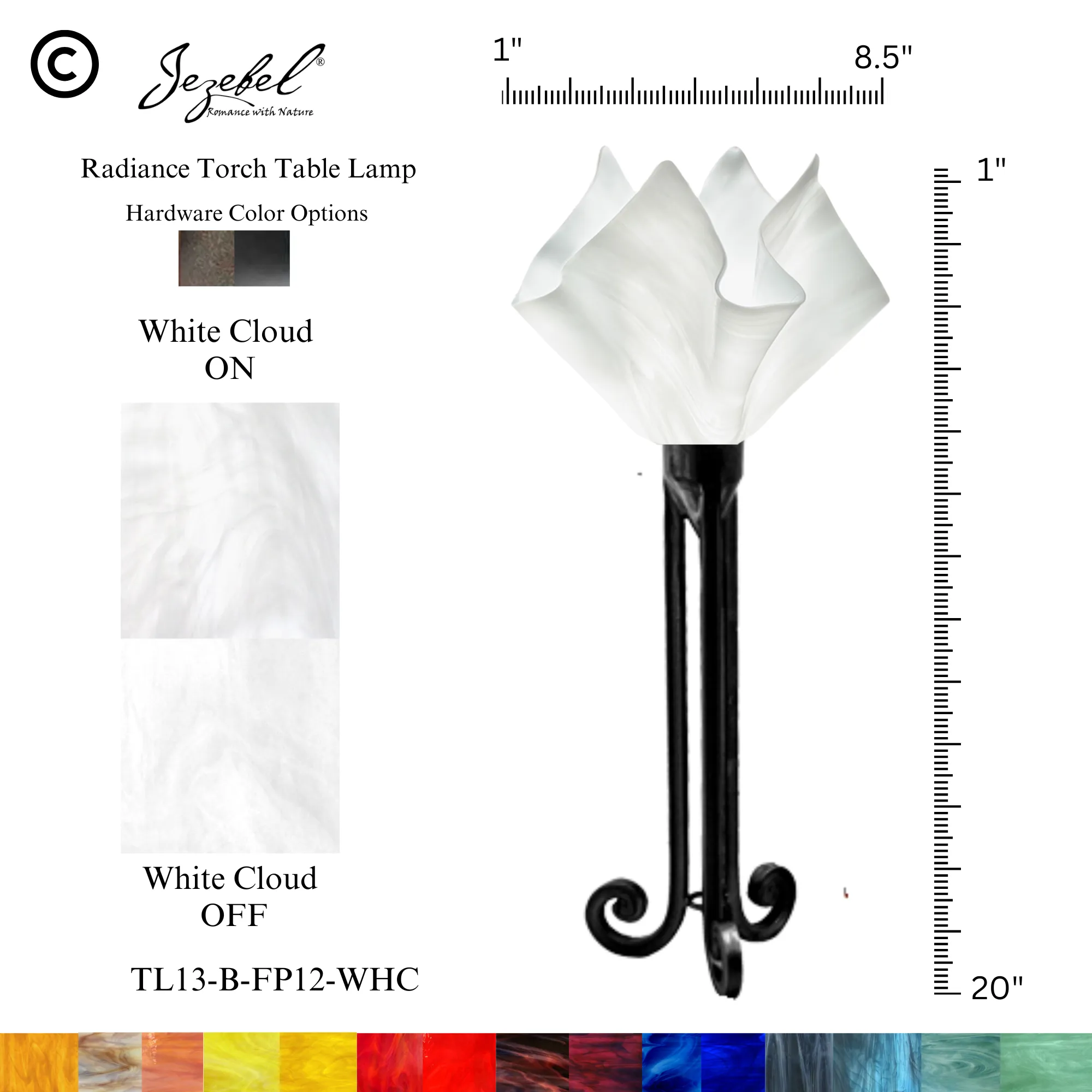 Jezebel® Flame Torch Table Lamp