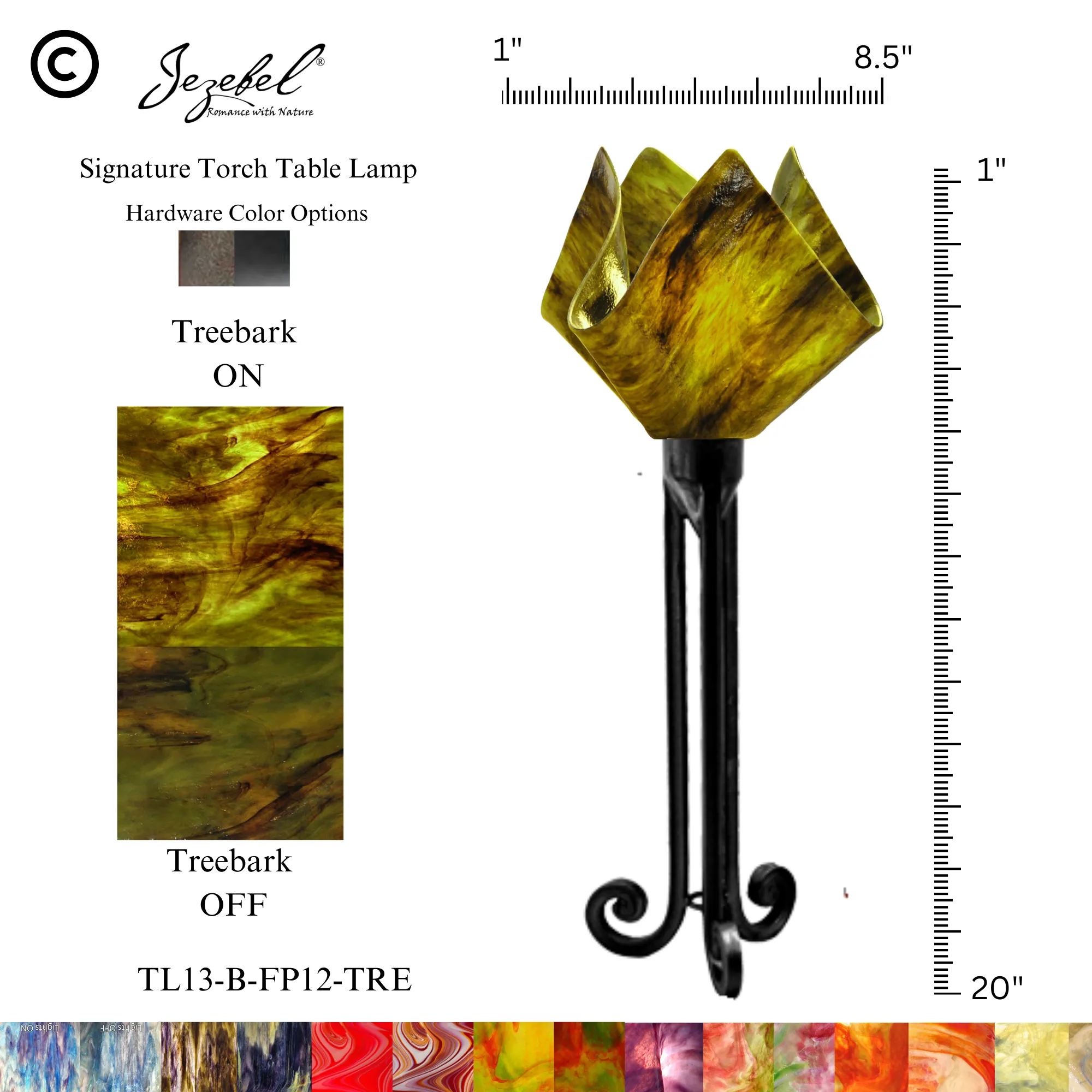 Jezebel® Flame Torch Table Lamp