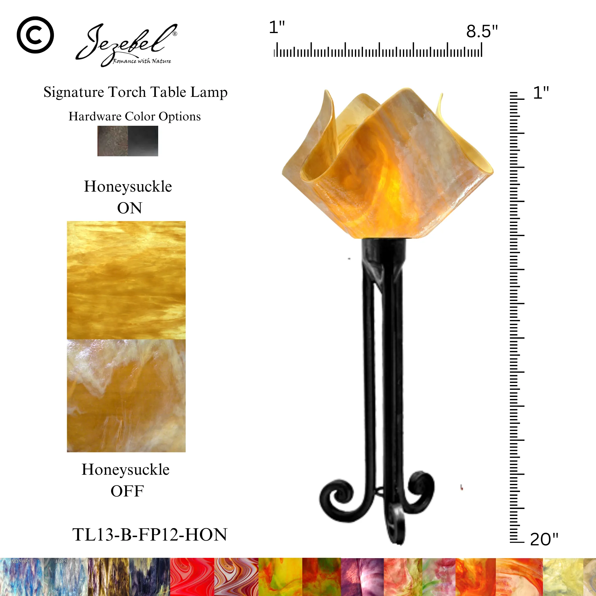 Jezebel® Flame Torch Table Lamp