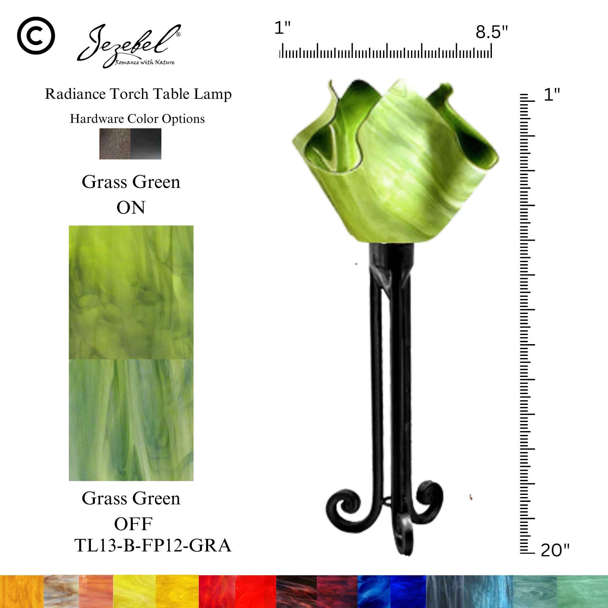 Jezebel® Flame Torch Table Lamp