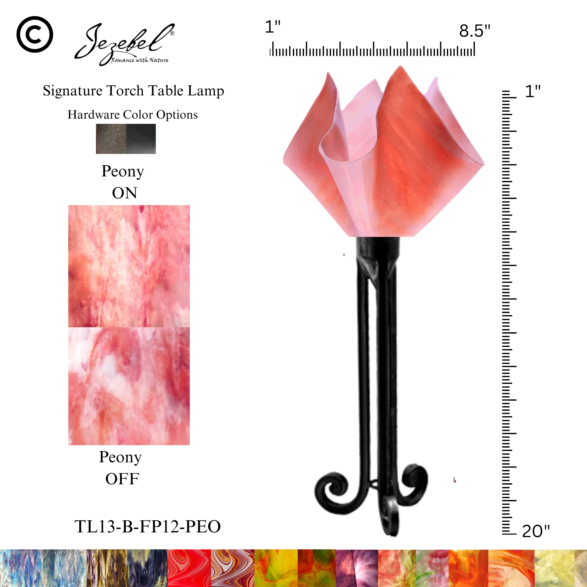 Jezebel® Flame Torch Table Lamp