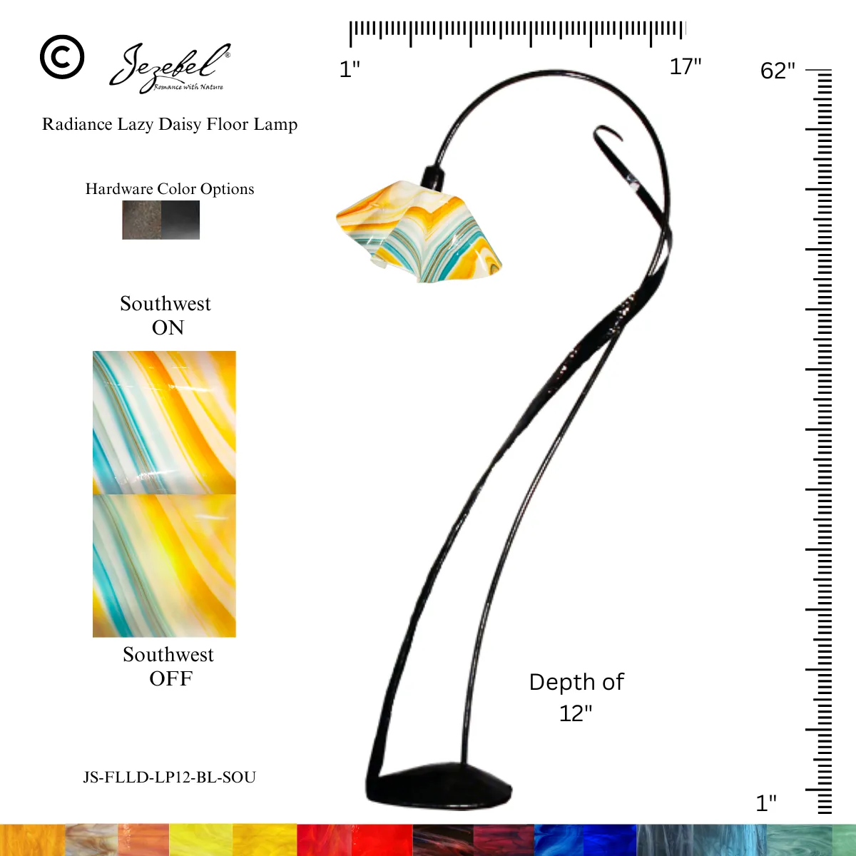 Jezebel® Lily Lazy Daisy Floor Lamp