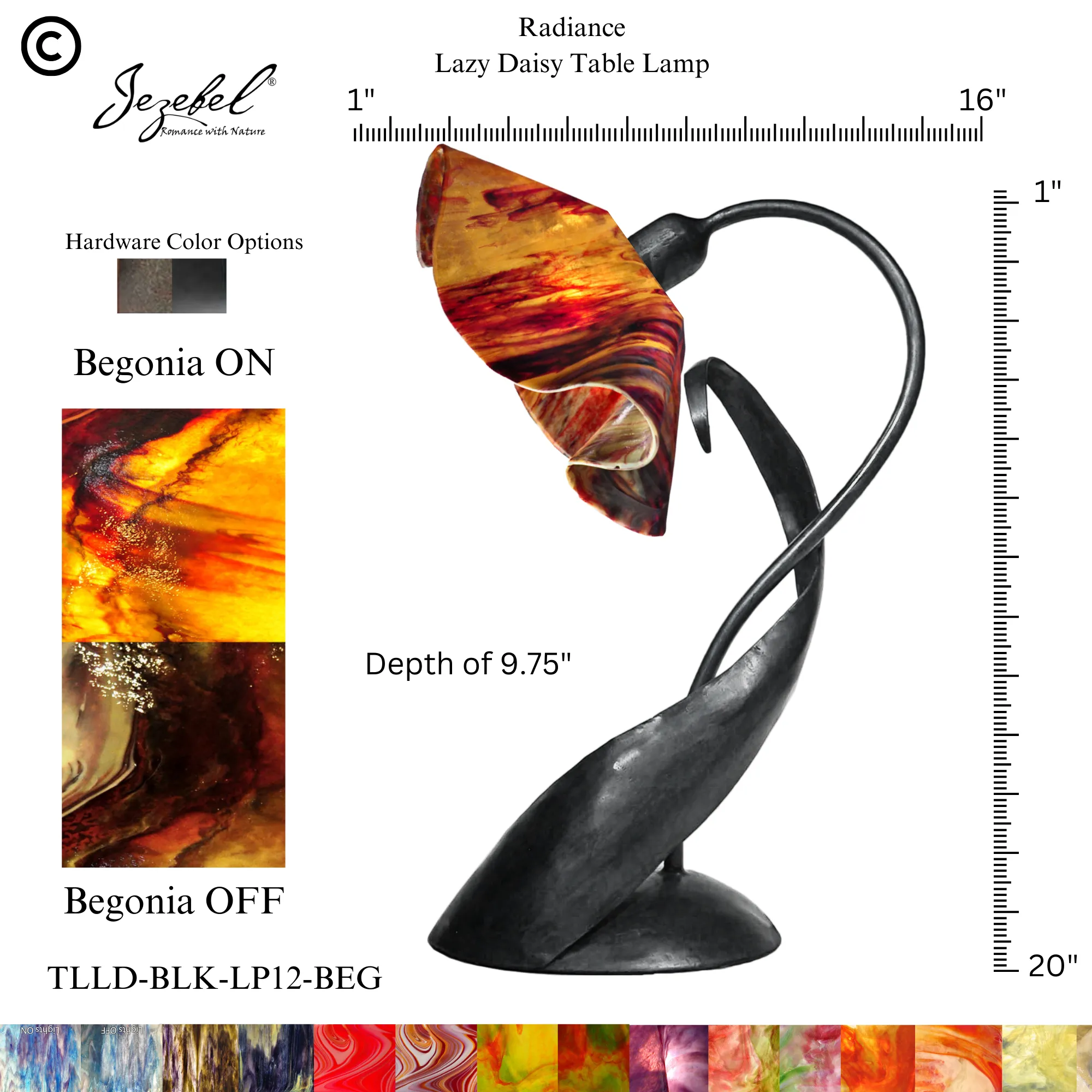 Jezebel® Lily Lazy Daisy Table Lamp