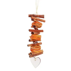Jormaepourri 20cm Scented Cinnamon & Orange Heart Garland