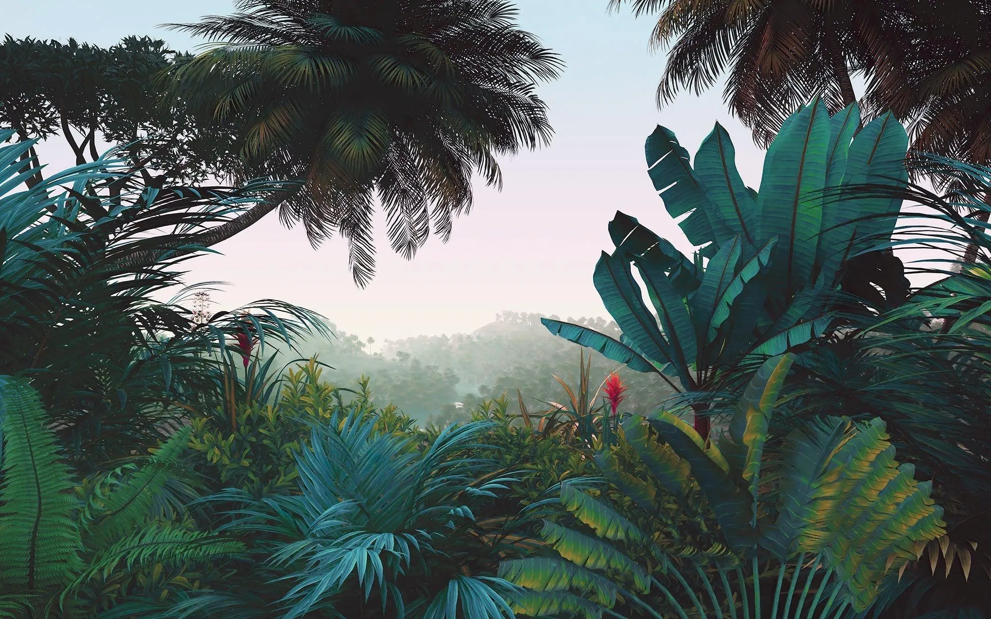 Jungle Morning Mural Wallpaper