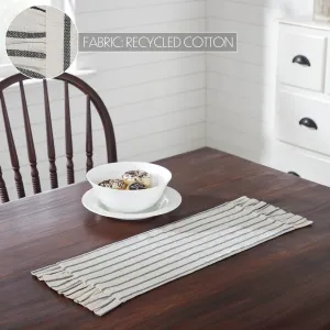 Kaila Ticking Stripe Ruffled Runner 8x24