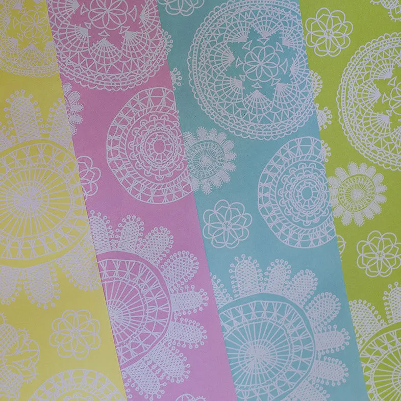 Lace Collection <br> Wrapping Paper <br> <span style="font-size: 10px;">Set of 4 Sheets</span>