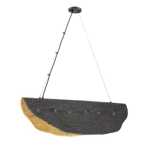 Lahar 6 Lights 50 in. Chandelier Gold & Bronze Finish