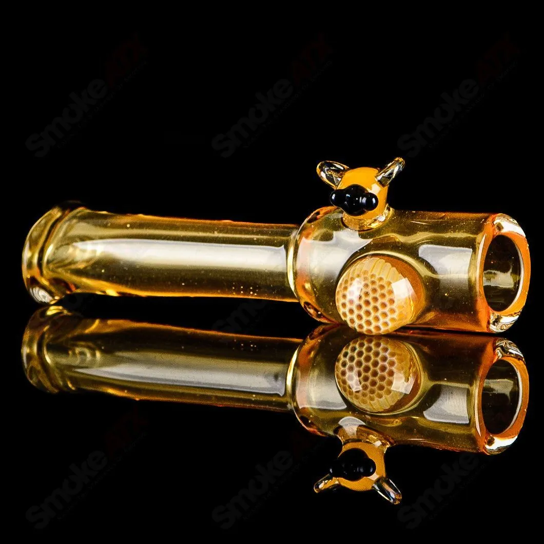 Large Honeycomb & Bee Joint Holder Joe P Glass