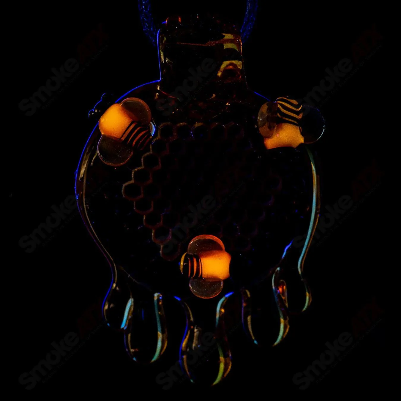 Large Honeycomb Drip Pendant by Joe P Glass