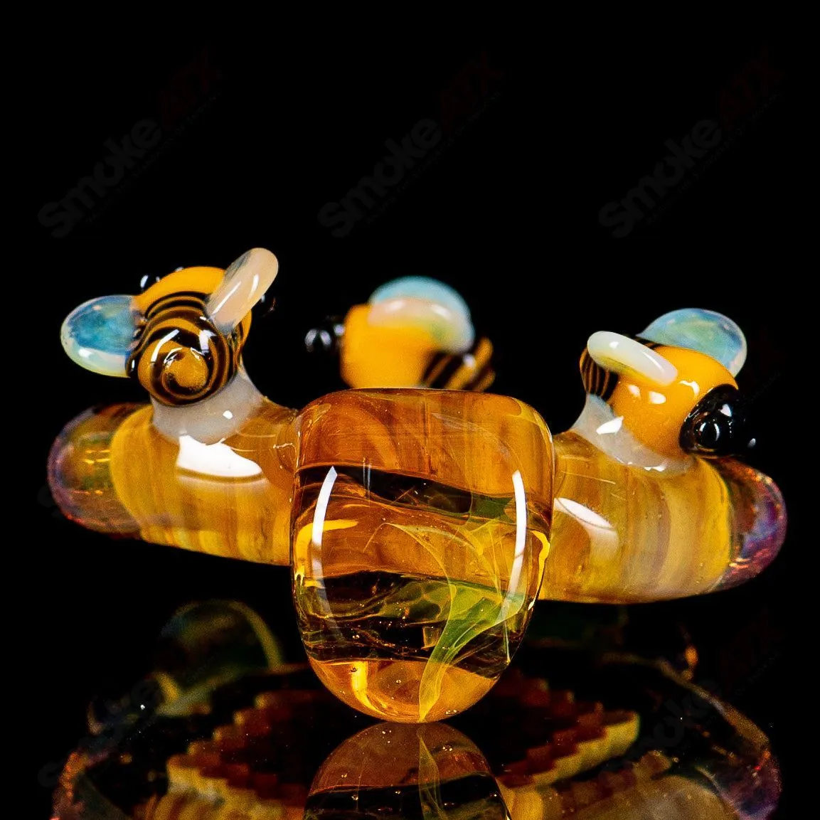 Large Honeycomb Drip Pendant by Joe P Glass
