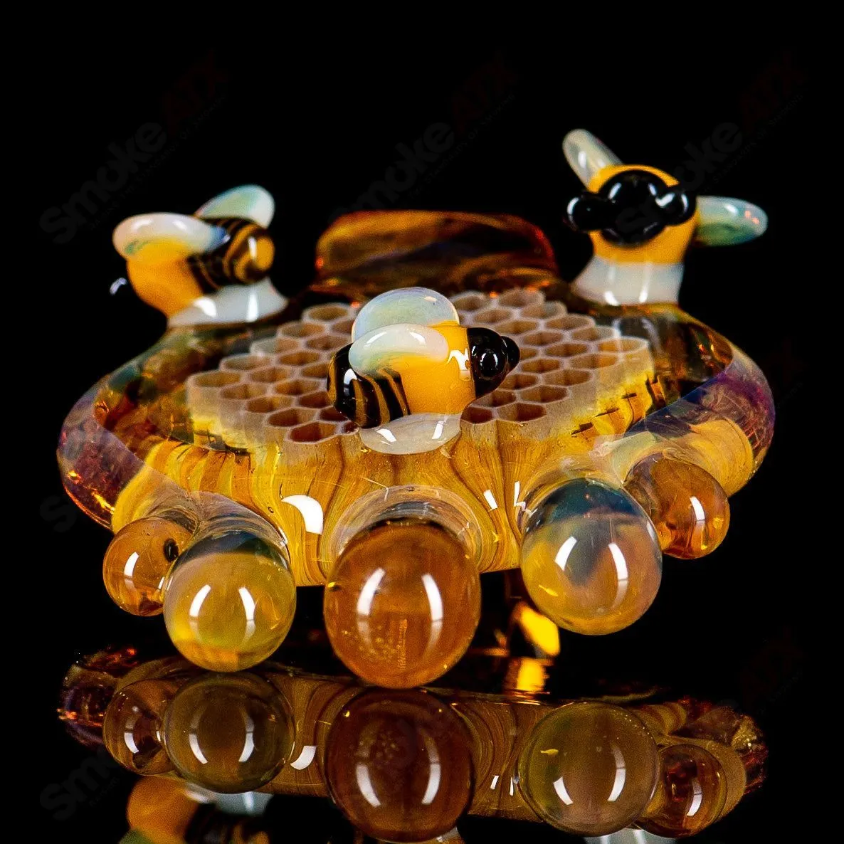 Large Honeycomb Drip Pendant by Joe P Glass