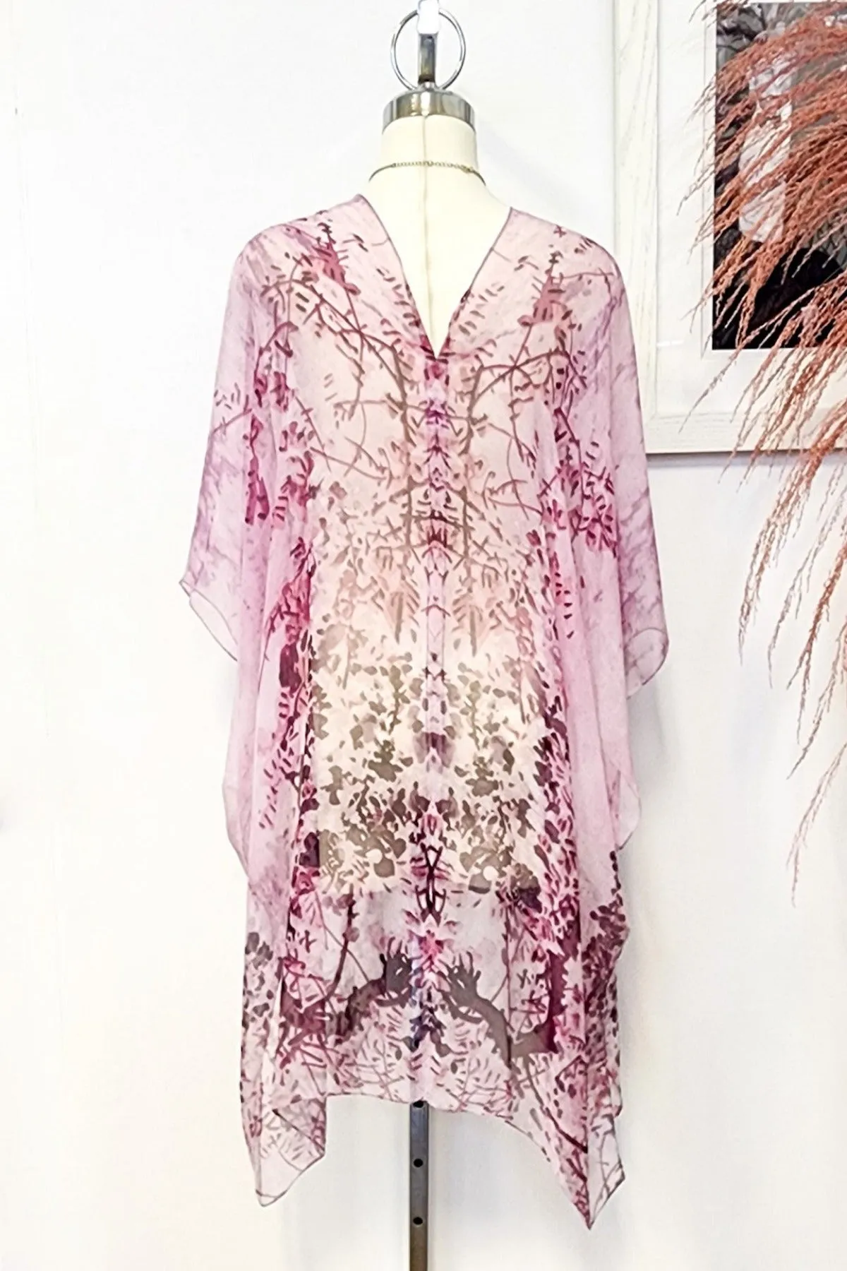 Lavender Cherry Blossom Kimono