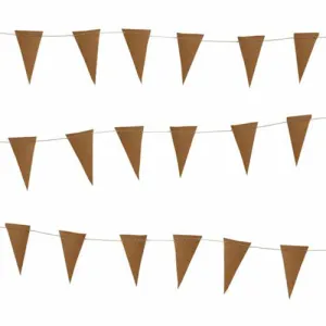 Leather Mini Pennant Flag Garland