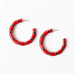 LG Red&Black Justine Earring