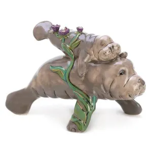 Manatee Mother & Baby Statue