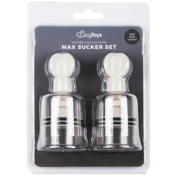 Nipple & Clit Suckers Medium 2 Pc