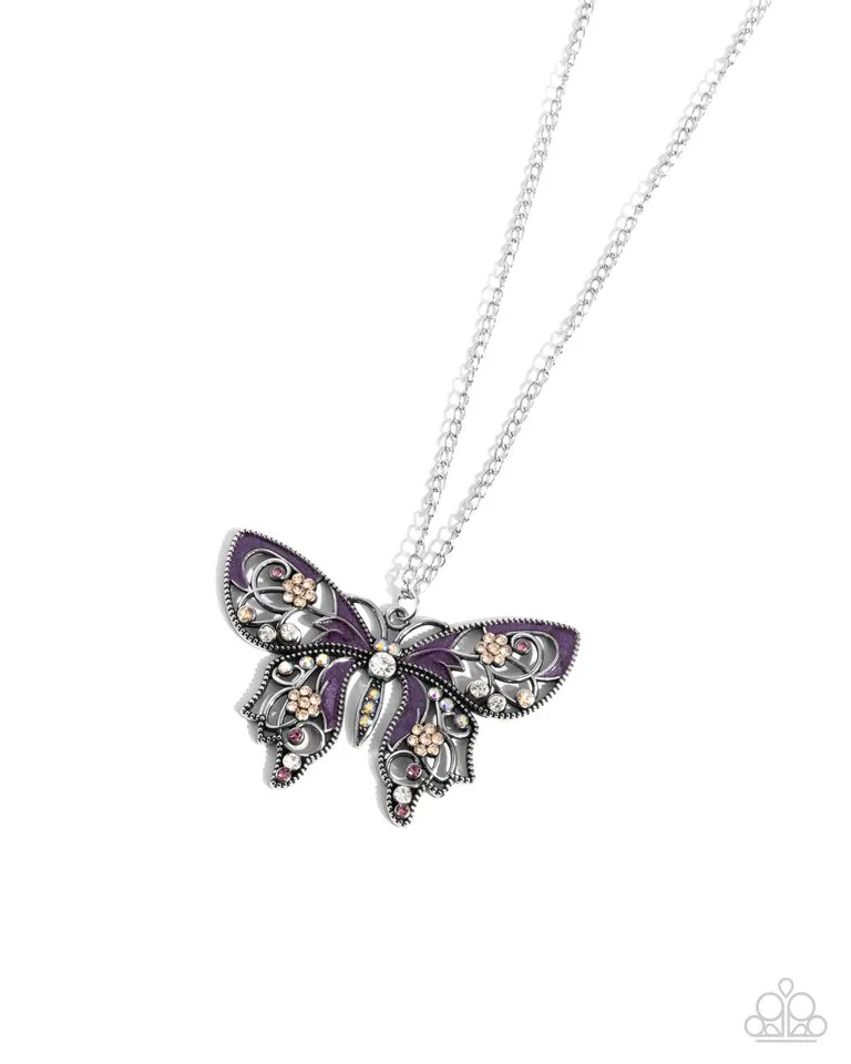 Paparazzi Necklace ~ Whimsical Weekday - Purple