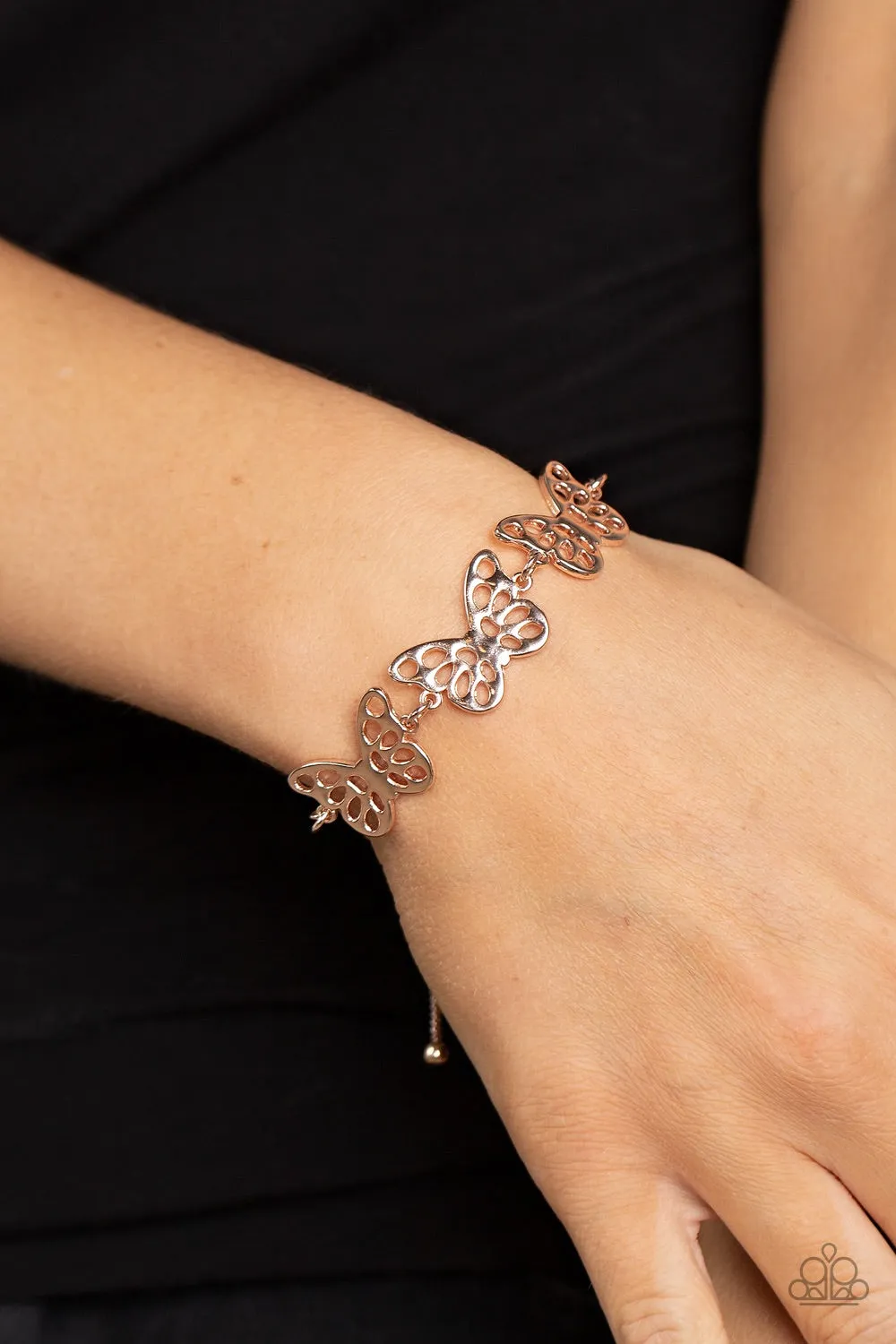 Paparazzi Put a WING on It - Butterfly Gold Bracelet