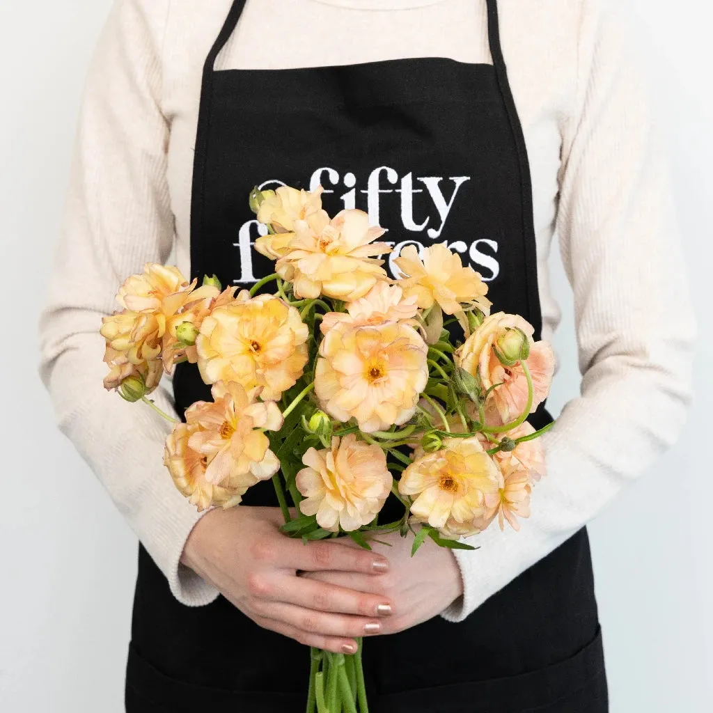 Peach Pink Butterfly Ranunculus Flower