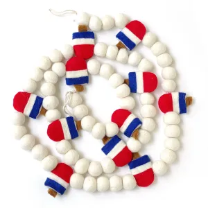 Popsicle Garland Felt 6 Foot