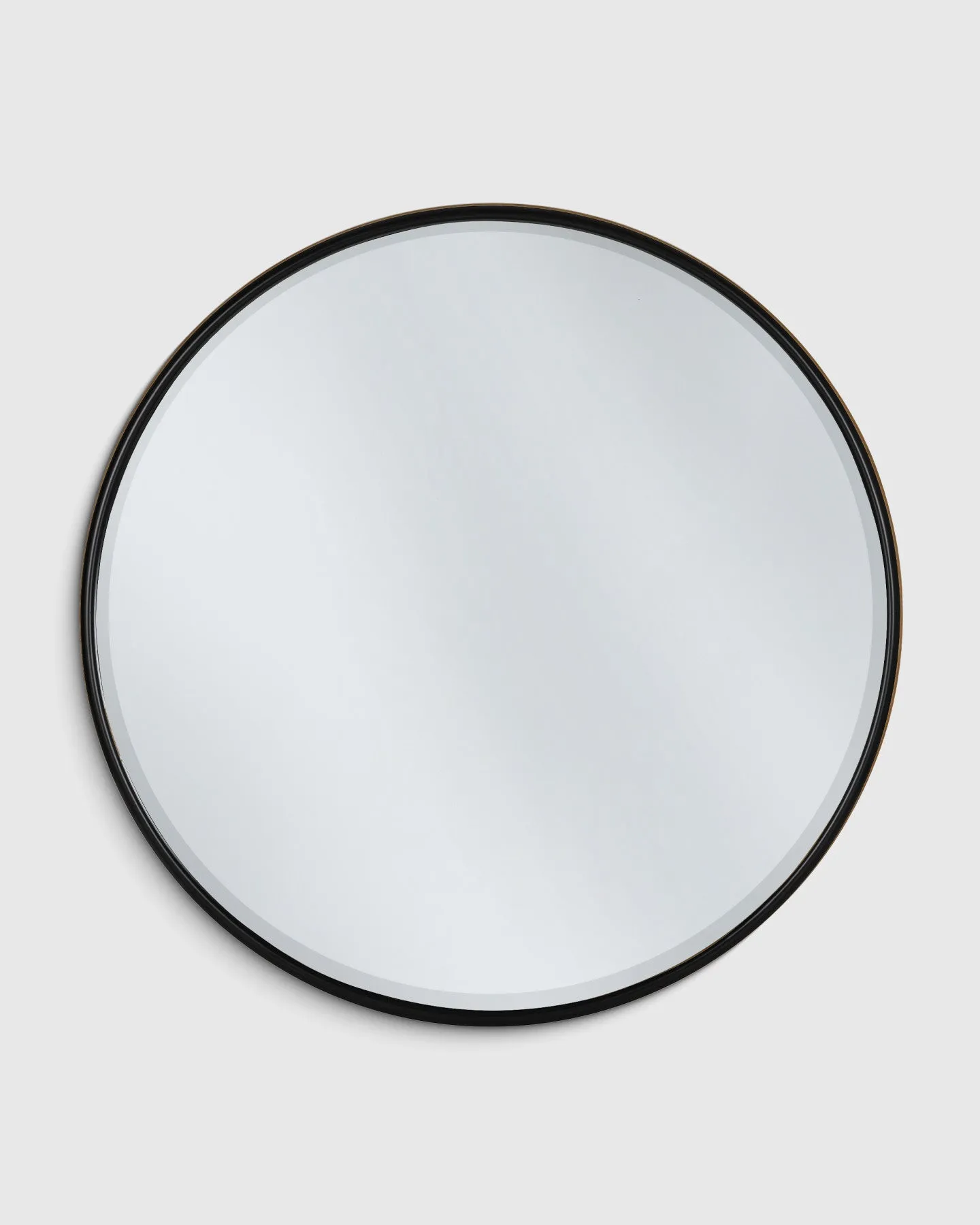 Round Metal Framed Wall Mirror