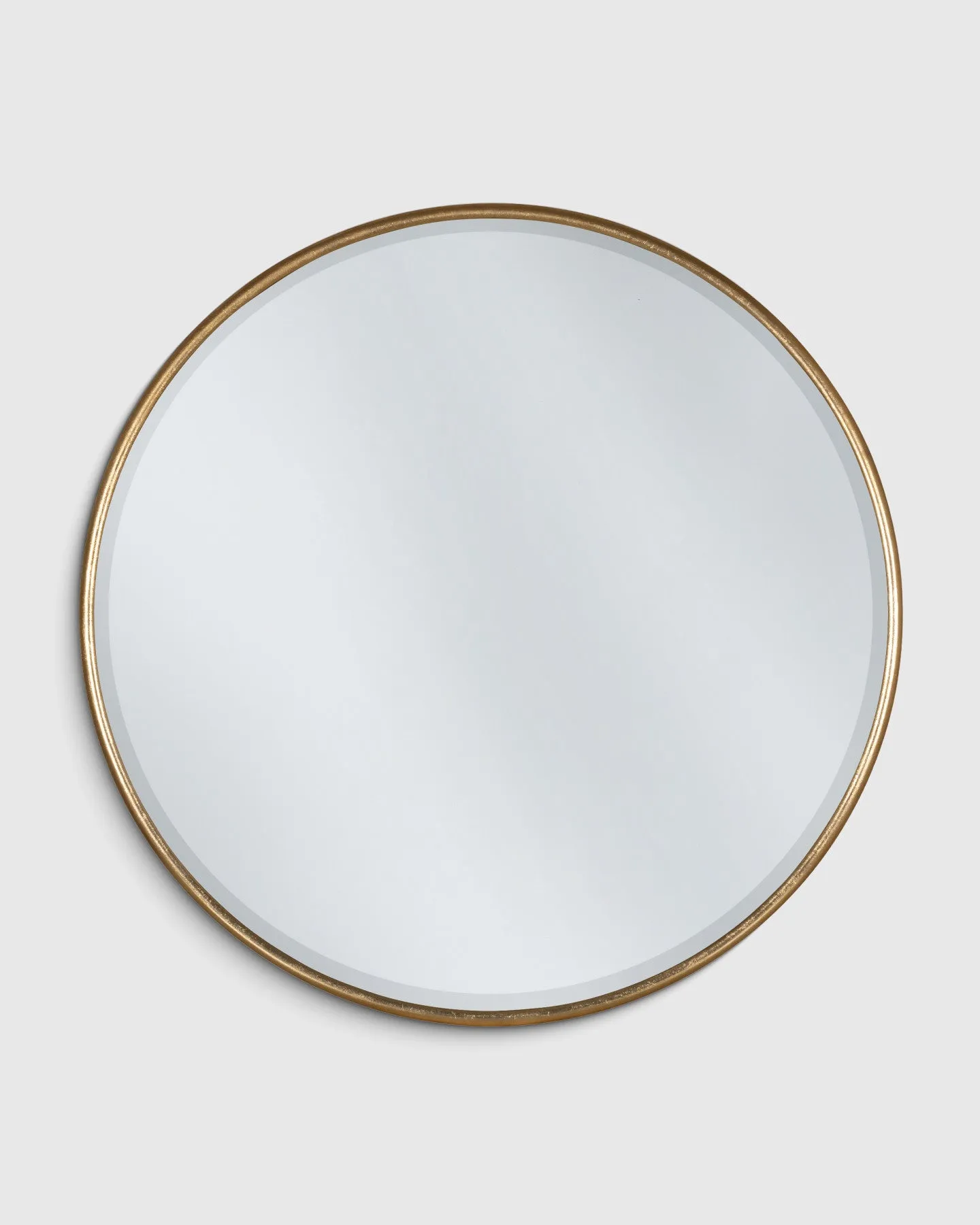 Round Metal Framed Wall Mirror