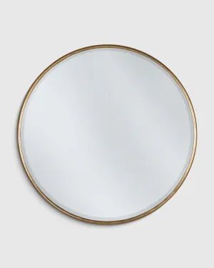 Round Metal Framed Wall Mirror